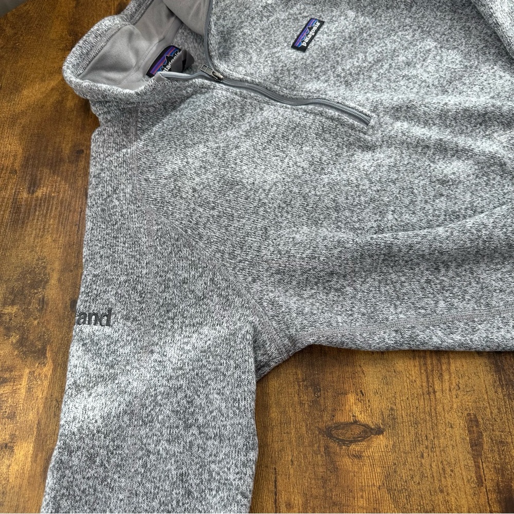 Patagonia Women’s Better Sweater Quarter Zip Fleece Light, Gray Heather, Large - Picture 9 of 16
